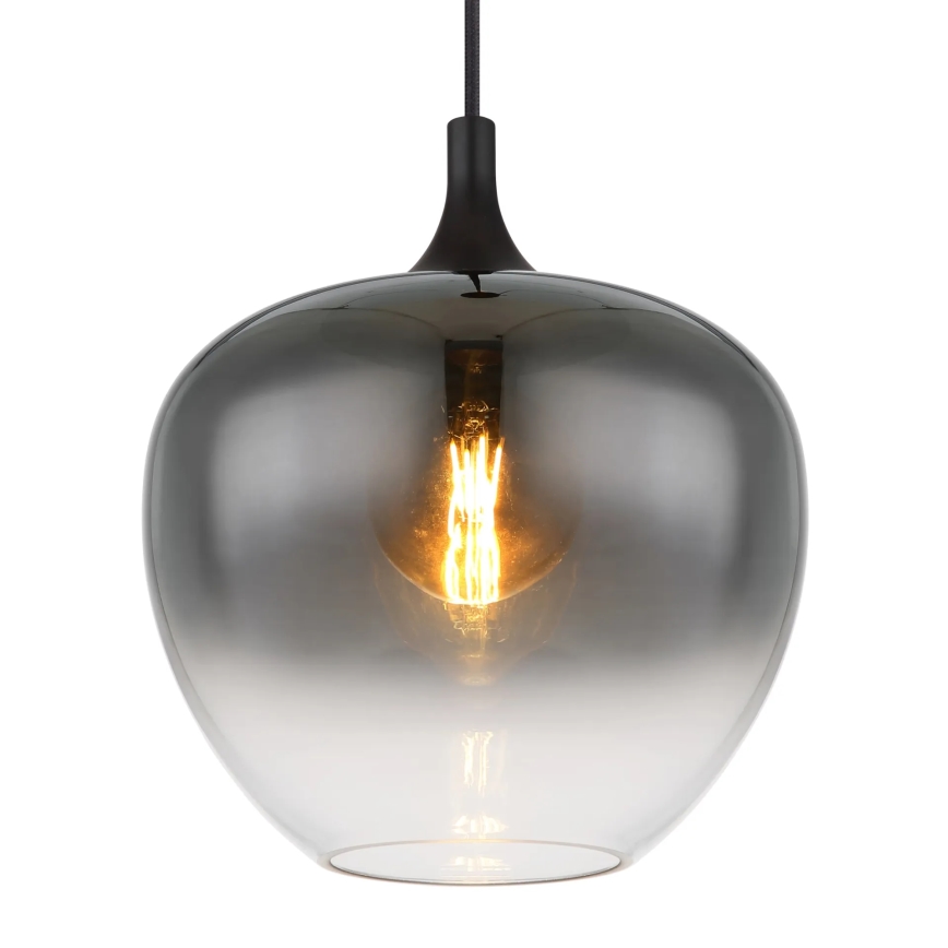 Globo - Candeeiro suspenso 1xE27/60W/230V diâmetro 29 cm preto