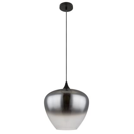 Globo - Candeeiro suspenso 1xE27/60W/230V diâmetro 40 cm preto