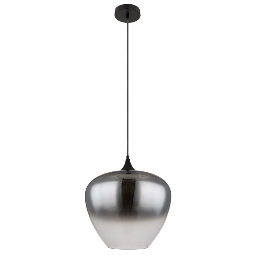 Globo - Candeeiro suspenso 1xE27/60W/230V diâmetro 40 cm preto