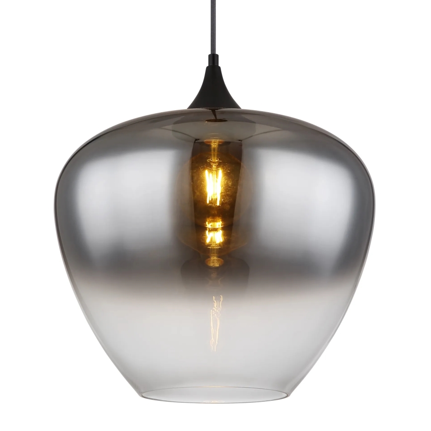 Globo - Candeeiro suspenso 1xE27/60W/230V diâmetro 40 cm preto