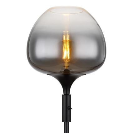 Globo - Candeeiro de pé 1xE27/40W/230V preto