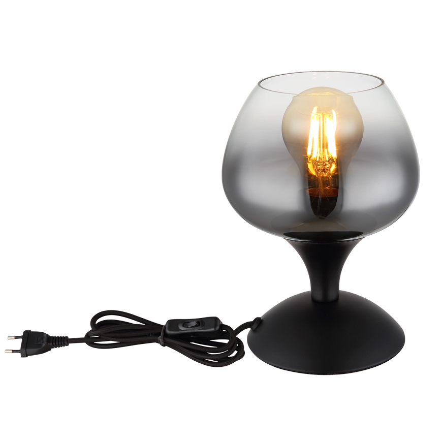 Globo - Candeeiro de mesa 1xE27/40W/230V preto