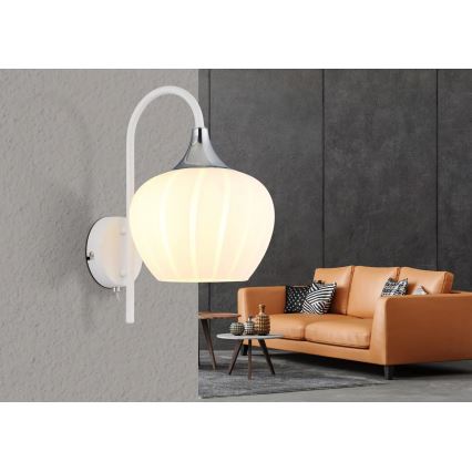 Globo - Candeeiro de parede 1xE27/40W/230V branco