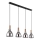 Globo 15550-4H - Lustre suspenso por cabo MATTEA 4xE27/6W/230V preto/fumê
