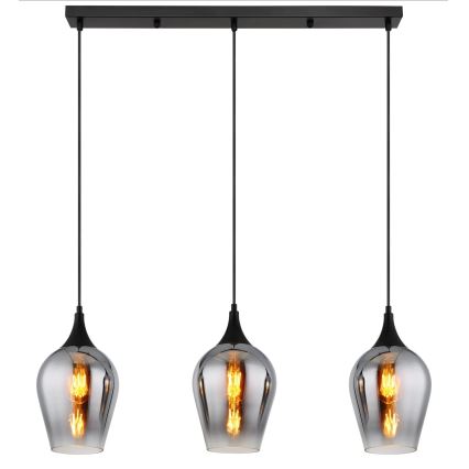 Globo - Candeeiro suspenso 3xE27/60W/230V