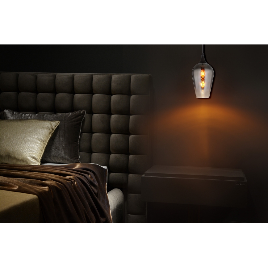 Globo - Candeeiro suspenso 1xE27/60W/230V diâmetro 18 cm preto