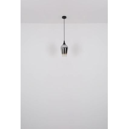 Globo - Candeeiro suspenso 1xE27/60W/230V diâmetro 18 cm preto