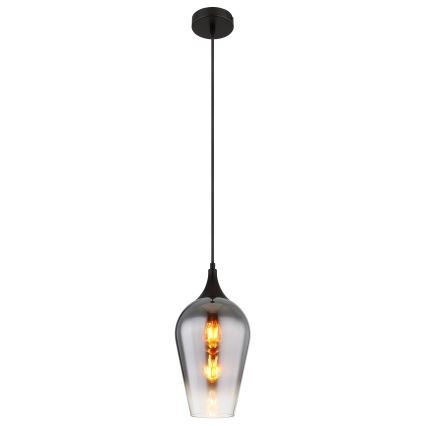 Globo - Candeeiro suspenso 1xE27/60W/230V diâmetro 18 cm preto