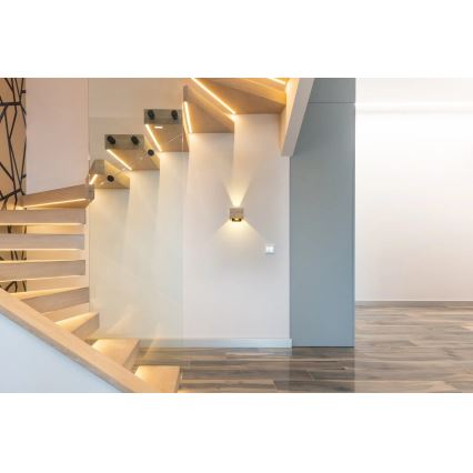 Globo - Iluminação de parede LED LED/8W/230V castanho