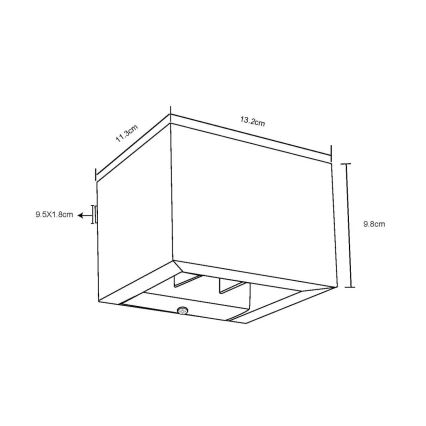 Globo - Iluminação de parede LED LED/8W/230V castanho