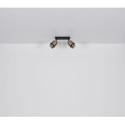 Globo - Foco 2xE27/40W/230V preto/latão