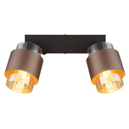 Globo - Candeeiro com 2 focos 2xE27/40W/230V preto/bronze