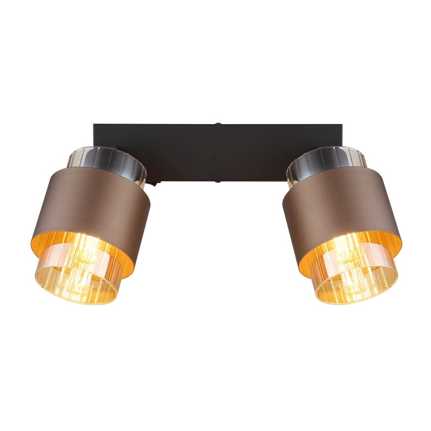 Globo - Candeeiro com 2 focos 2xE27/40W/230V preto/bronze