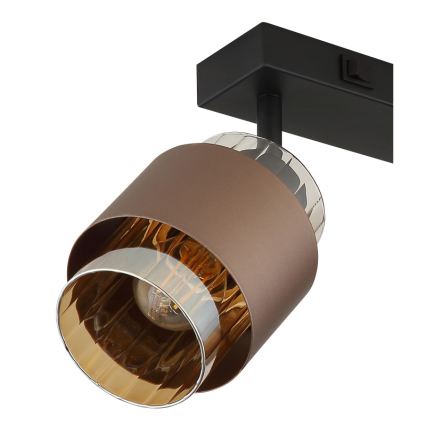 Globo - Candeeiro com 2 focos 2xE27/40W/230V preto/bronze