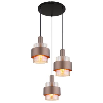 Globo - Lustre suspenso por cabo 3xE27/60W/230V