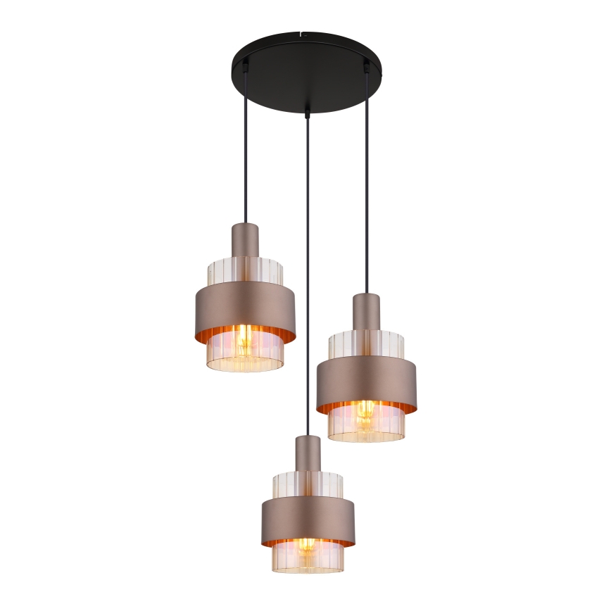 Globo - Lustre suspenso por cabo 3xE27/60W/230V