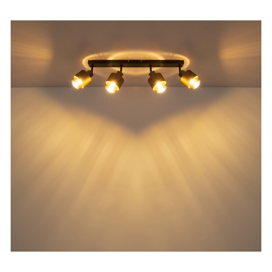 Globo - Candeeiro de focos 4xE27/40W/230V preto/bronze