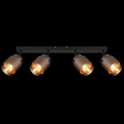 Globo - Candeeiro de focos 4xE27/40W/230V preto/bronze