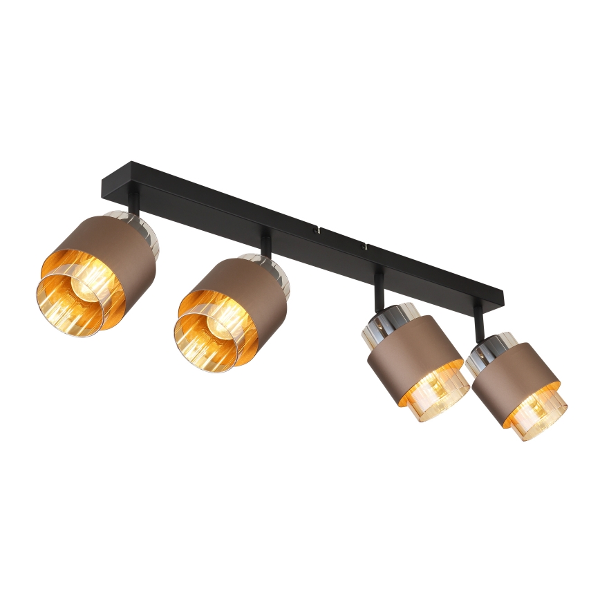 Globo - Candeeiro de focos 4xE27/40W/230V preto/bronze
