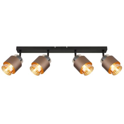 Globo - Candeeiro de focos 4xE27/40W/230V preto/bronze