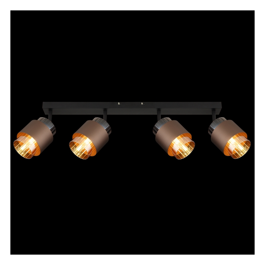 Globo - Candeeiro de focos 4xE27/40W/230V preto/bronze