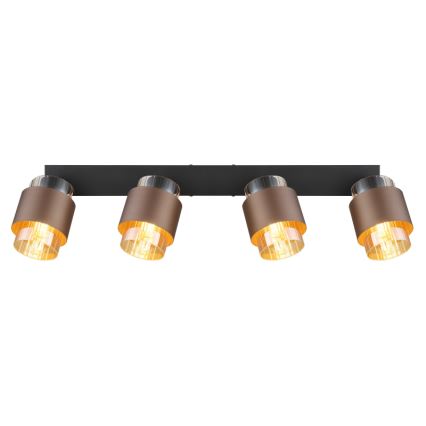 Globo - Candeeiro de focos 4xE27/40W/230V preto/bronze