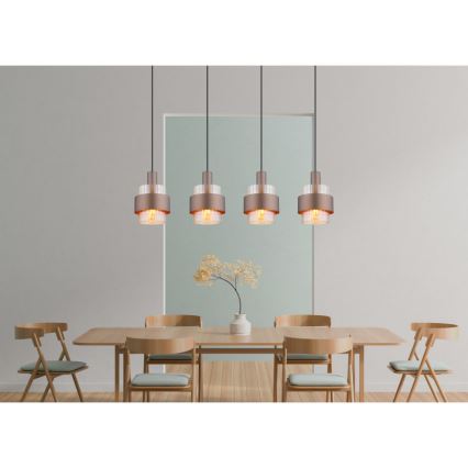 Globo - Candeeiro suspenso 4xE27/60W/230V