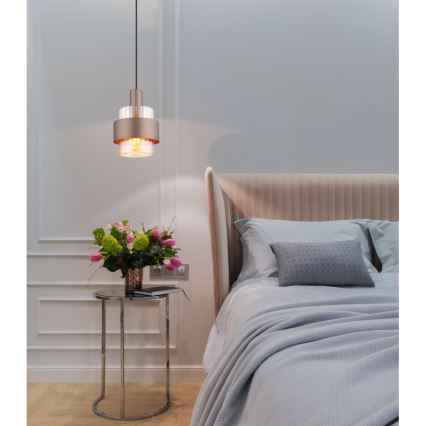 Globo - Lustre suspenso em cabo 1xE27/60W/230V