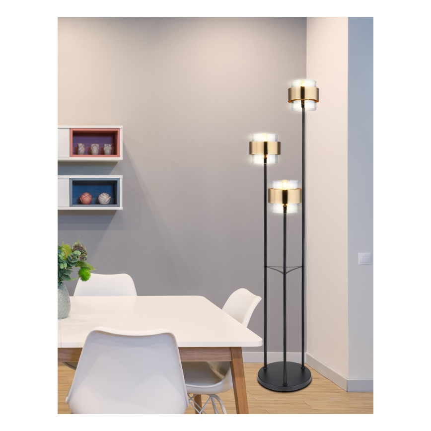 Globo - Candeeiro de chão 3xE27/60W/230V