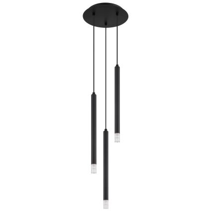 Globo - Candeeiro suspenso 3xG9/4W/230V diâmetro 24 cm preto