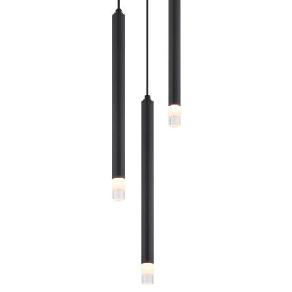 Globo - Candeeiro suspenso 3xG9/4W/230V diâmetro 24 cm preto