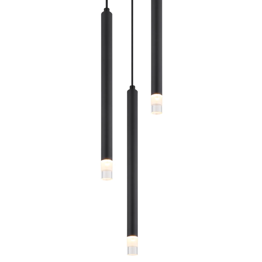 Globo - Candeeiro suspenso 3xG9/4W/230V diâmetro 24 cm preto