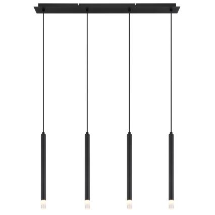 Globo - Candeeiro suspenso 4xG9/4W/230V preto