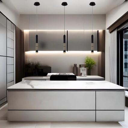 Globo 15630H - Pendente LED em cabo PENNY LED/12W/230V 3000K preto