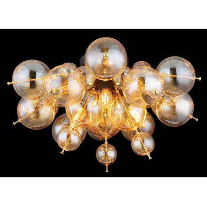 Globo - Candeeiro integrado 3xE14/25W/230V diâmetro 55 cm dourado