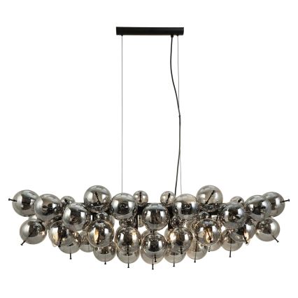 Globo - Lustre suspenso por cabo 6xE14/25W/230V preto