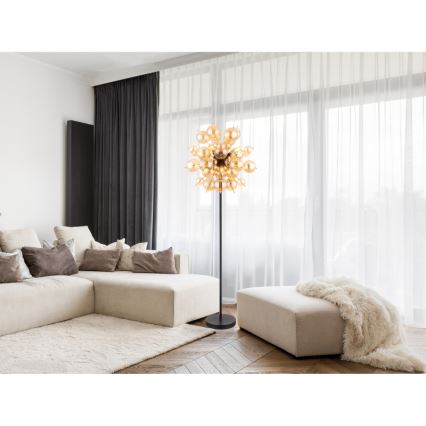 Globo - Candeeiro de pé 6xE14/25W/230V dourado