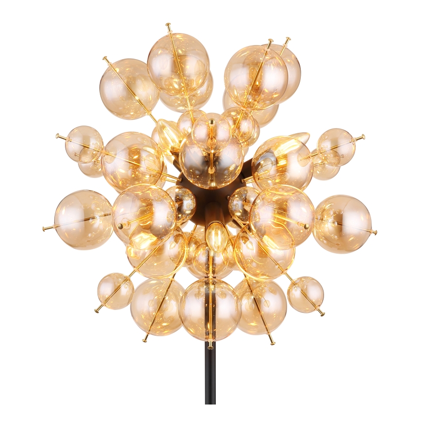 Globo - Candeeiro de pé 6xE14/25W/230V dourado