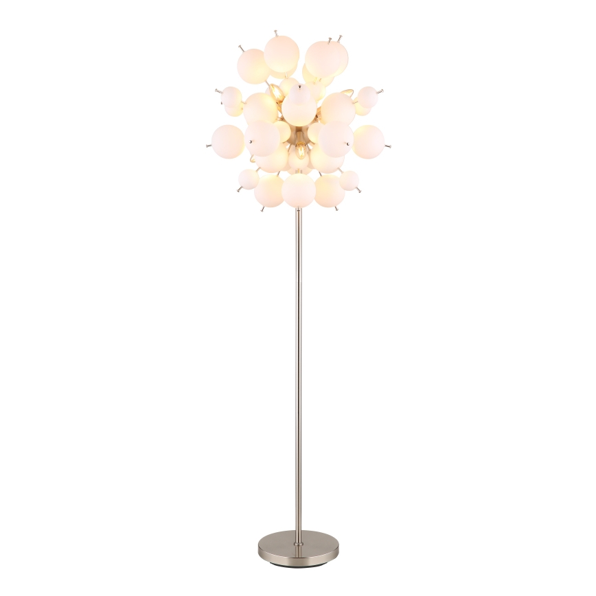 Globo - Candeeiro de chão 6xE14/25W/230V branco