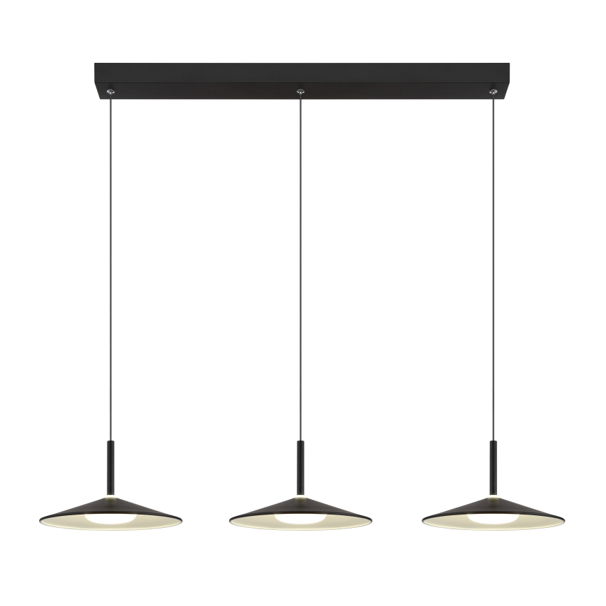 Globo - Lustre LED suspenso por cabo LED/24W/230V 4000K preto
