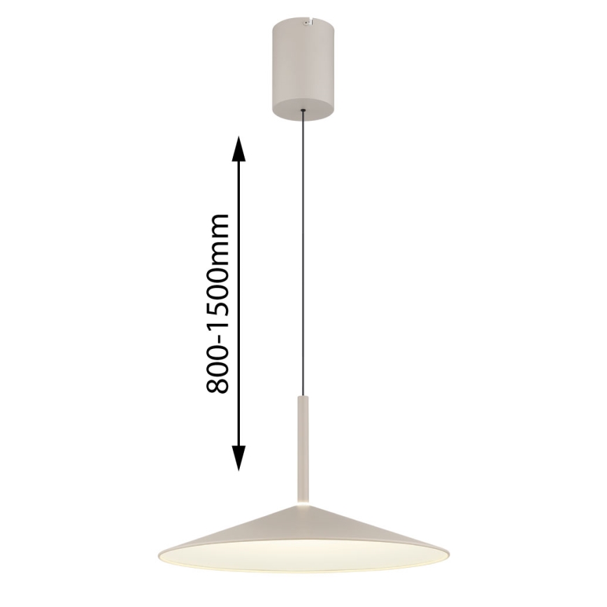 Globo - Lustre LED suspenso por cabo LED/18W/230V 4000K bege