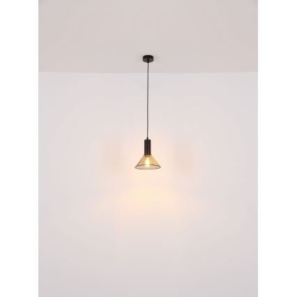 Globo - Candelabro suspenso 1xE27/60W/230V preto