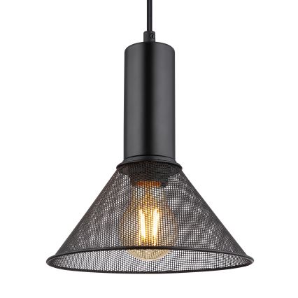 Globo - Candelabro suspenso 1xE27/60W/230V preto