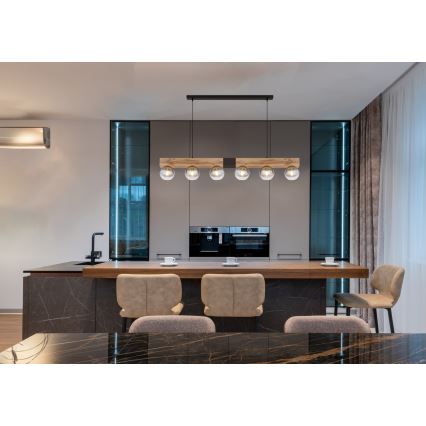 Globo - Lustre suspenso por cabo 6xE27/40W/230V