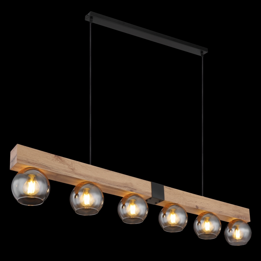 Globo - Lustre suspenso por cabo 6xE27/40W/230V