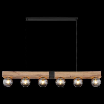 Globo - Lustre suspenso por cabo 6xE27/40W/230V