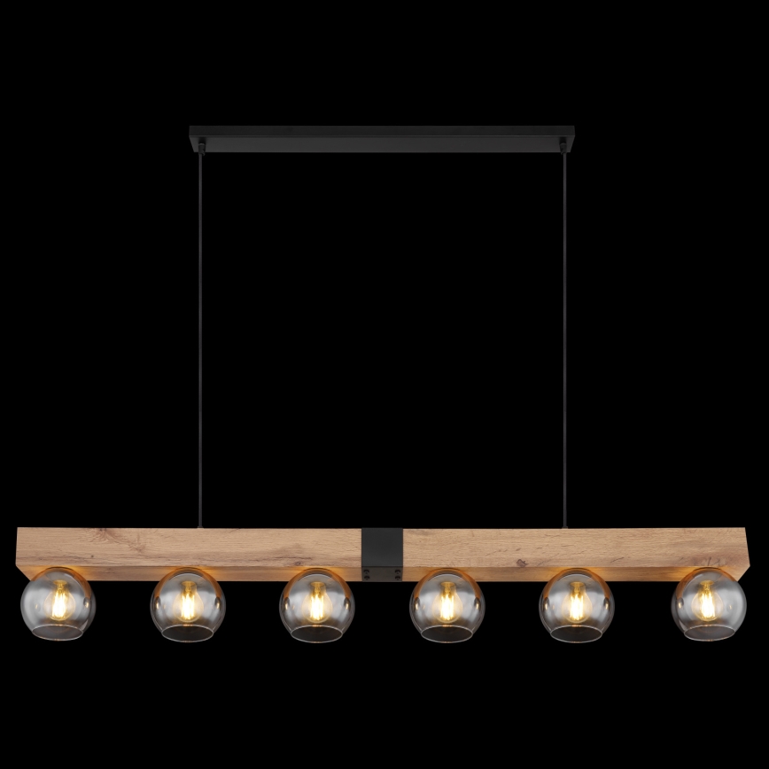 Globo - Lustre suspenso por cabo 6xE27/40W/230V