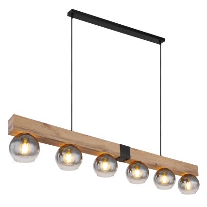 Globo - Lustre suspenso por cabo 6xE27/40W/230V