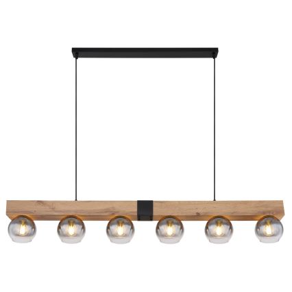 Globo - Lustre suspenso por cabo 6xE27/40W/230V
