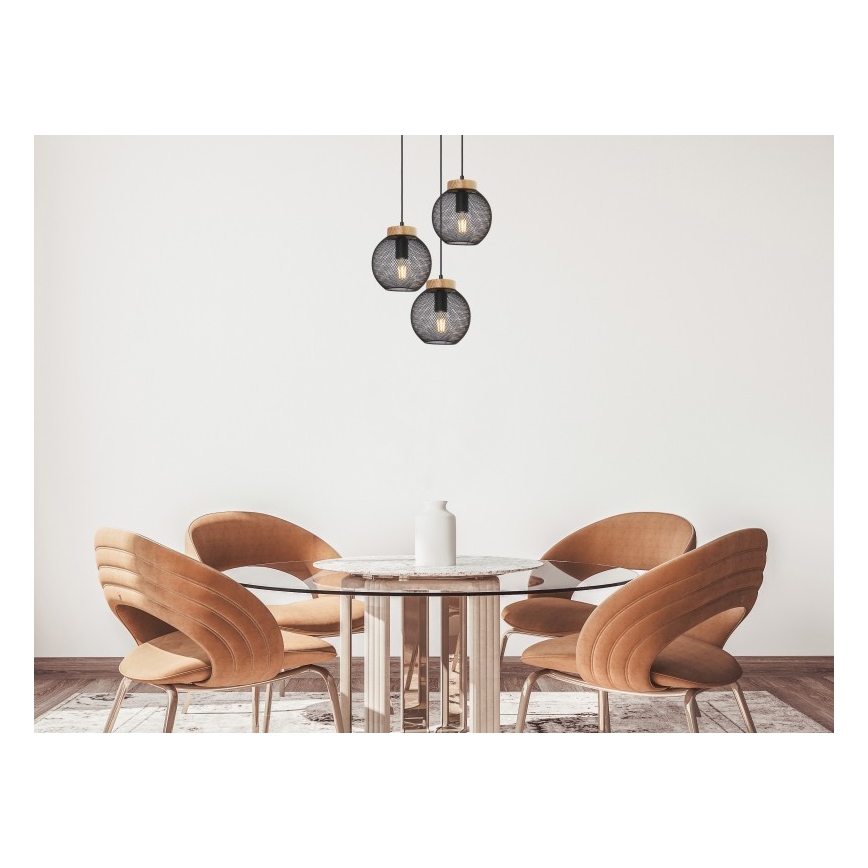 Globo - Candelabro suspenso 3xE27/60W/230V